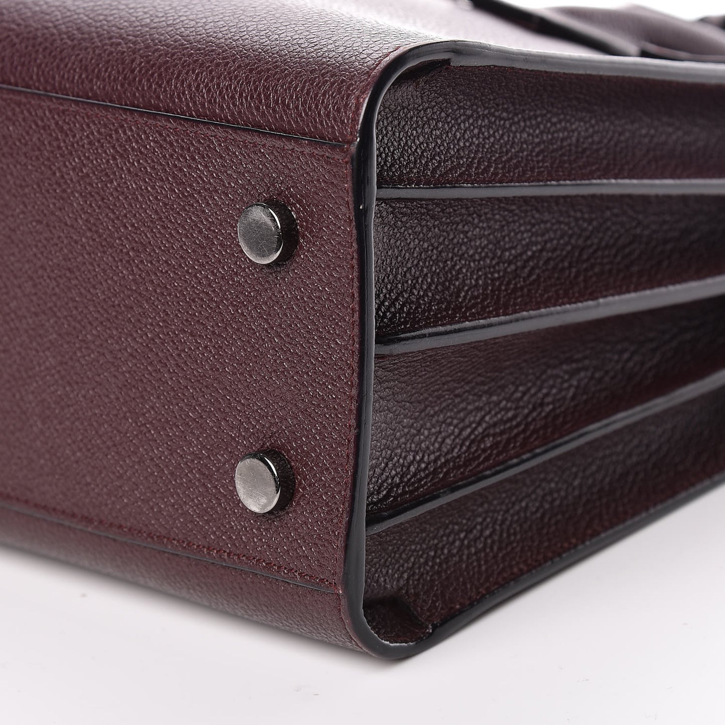 Grained Calfskin Baby Sac De Jour Amaranto