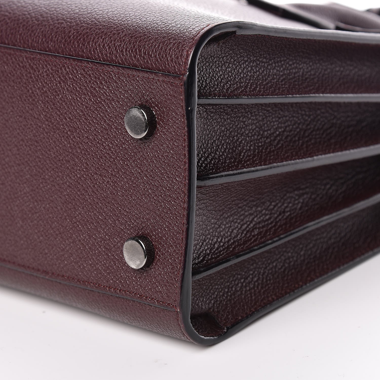 Saint Laurent Grained Calfskin Baby Sac De Jour Amaranto 10 of 12