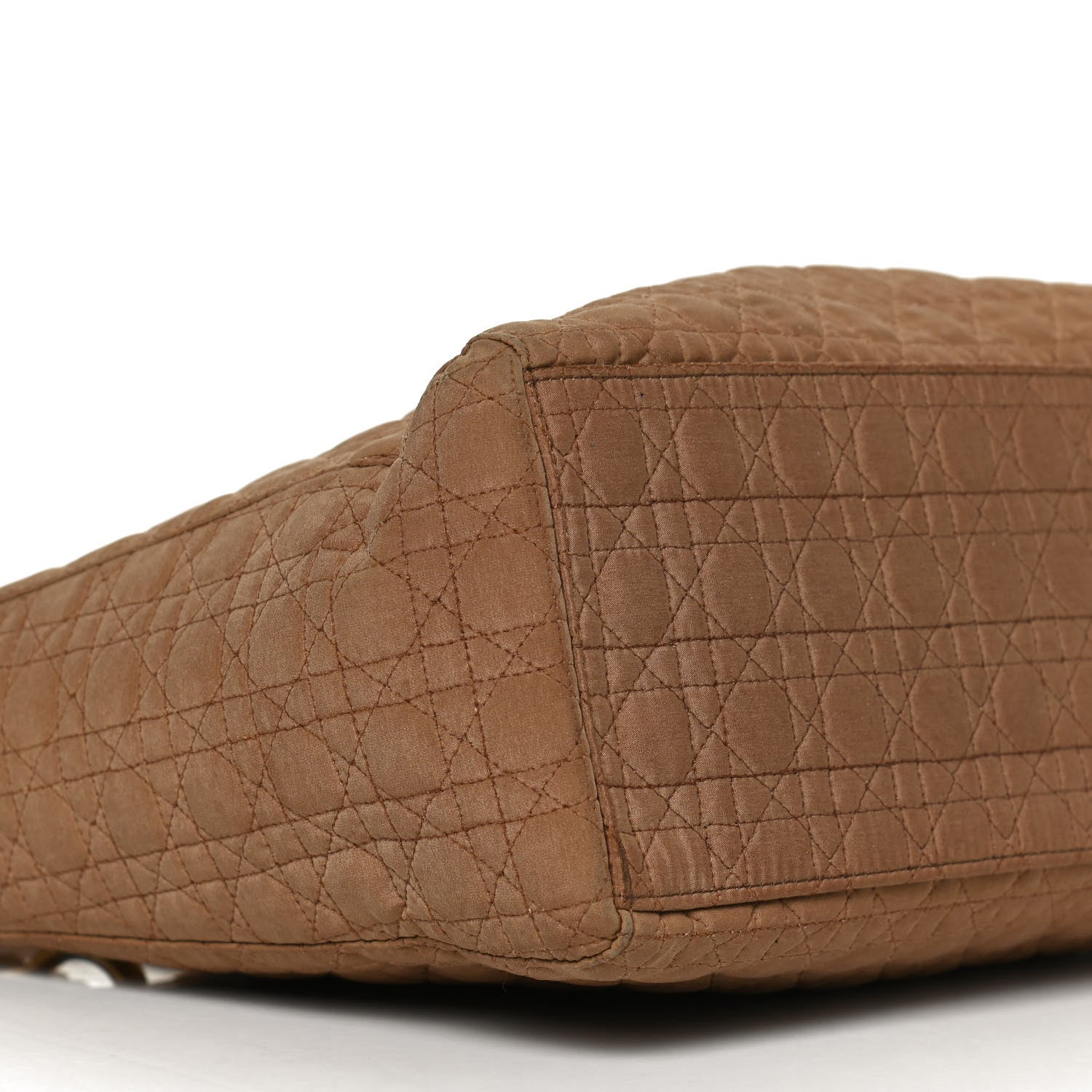 Christian Dior Nylon Cannage Medium Lady Dior Tan 9 of 14