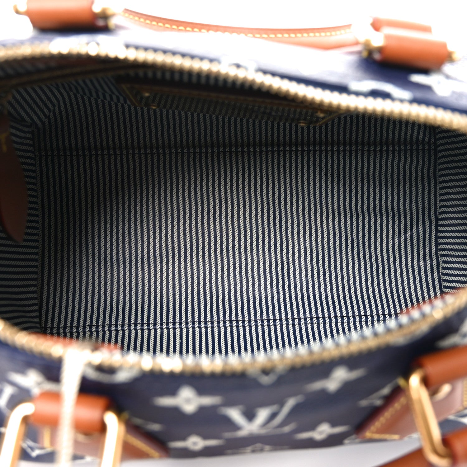 Louis Vuitton Calfskin Monogram Speedy P9 Bandouliere 25 Indigo 6 of 11