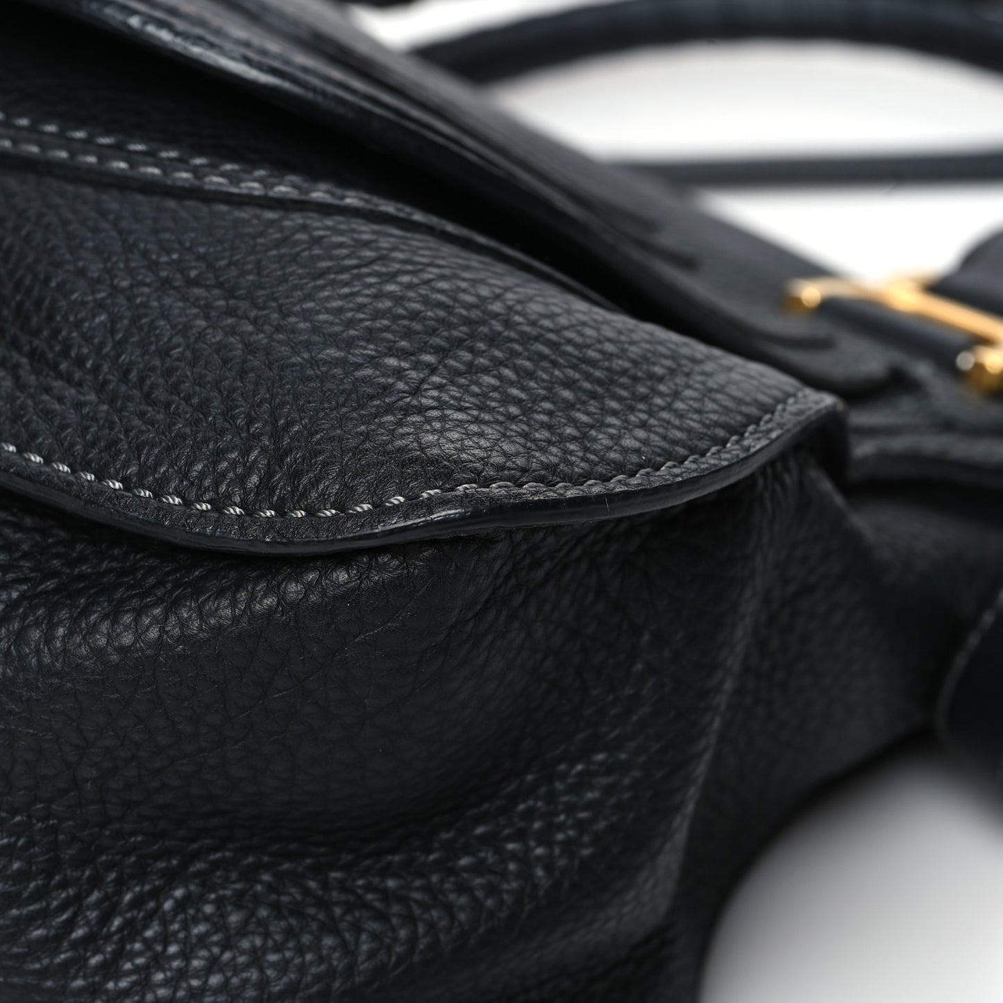 Calfskin Medium Marcie Satchel Black