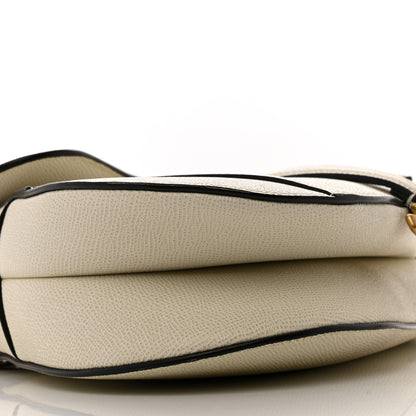 Christian Dior Grained Calfskin Saddle Bag With Strap Latte 9 of 15