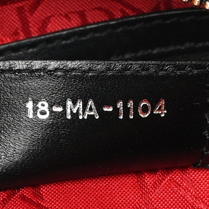 Christian Dior Lambskin Cannage Medium Lady Dior Black 7 of 13
