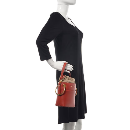 Chloe Smooth Calfskin Mini Roy Bucket Bag Earthy Red 3 of 10