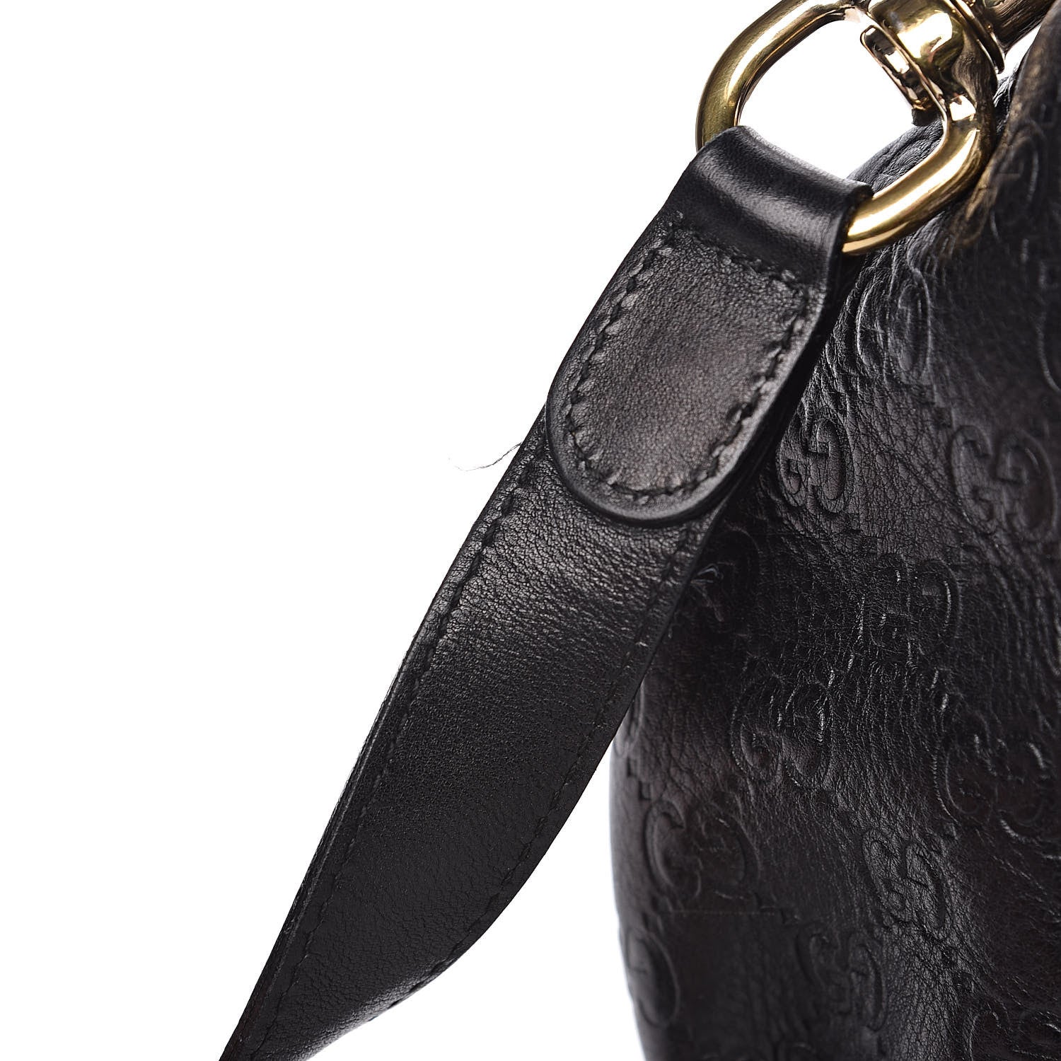 Gucci Guccissima Medium Hysteria Top Handle Bag Black 15 of 16