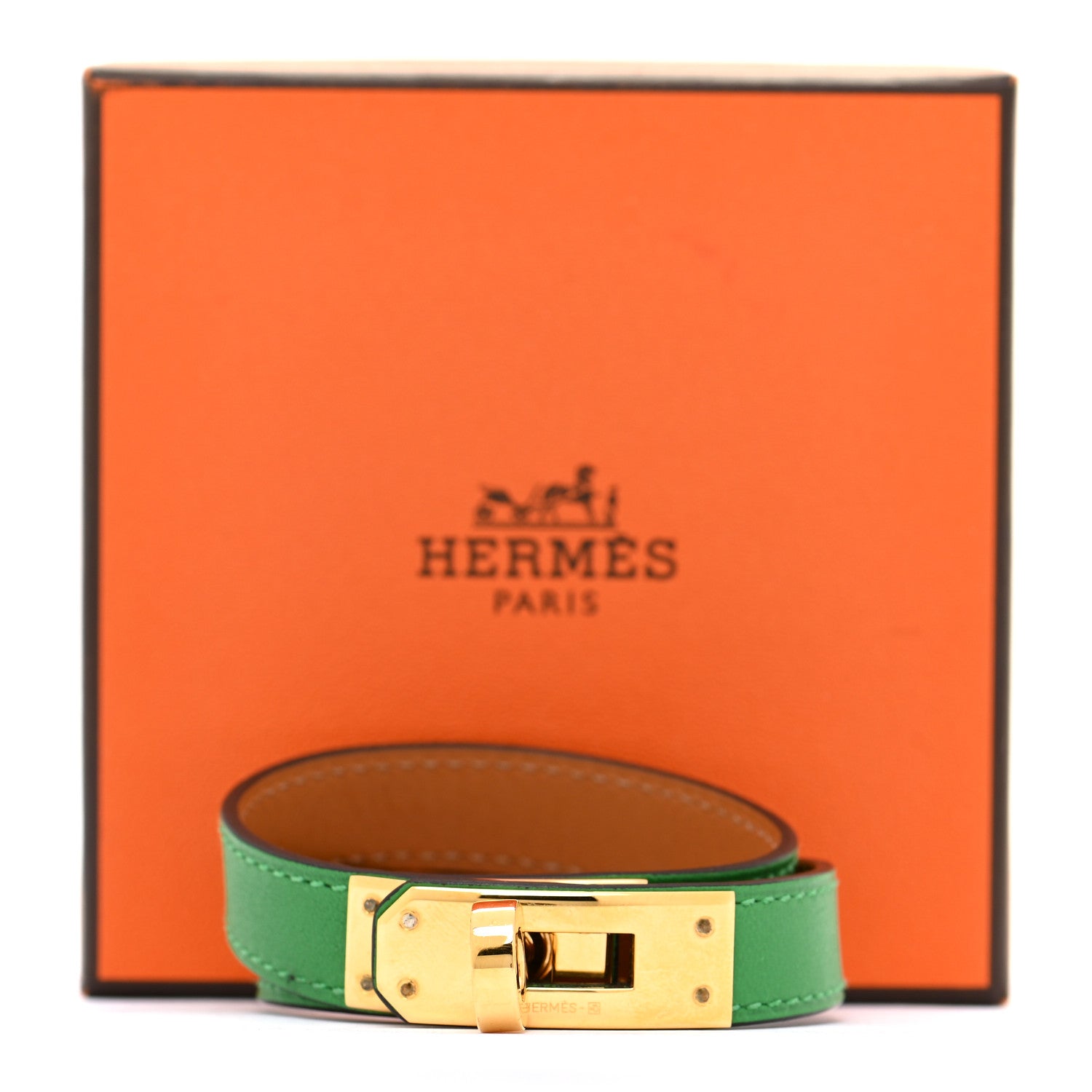 Hermes Swift Kelly Double Tour Bracelet XS Bamboo 8 of 8