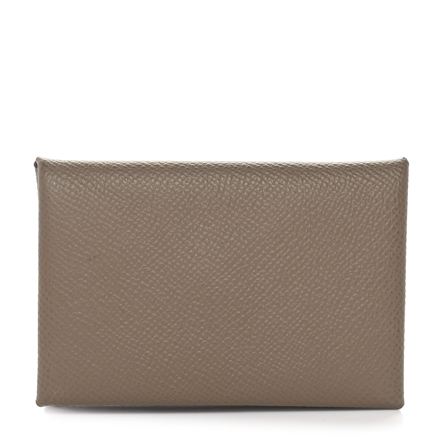 Hermes Epsom Calvi Card Case Etoupe 1 of 8