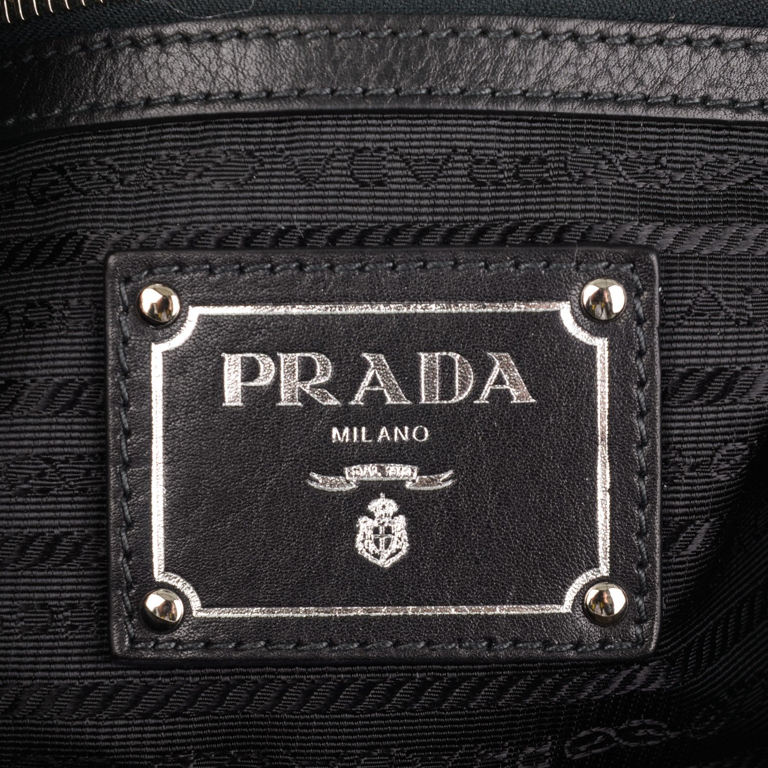 Prada Soft Calf Pleated Hobo Nero Black 6 of 8