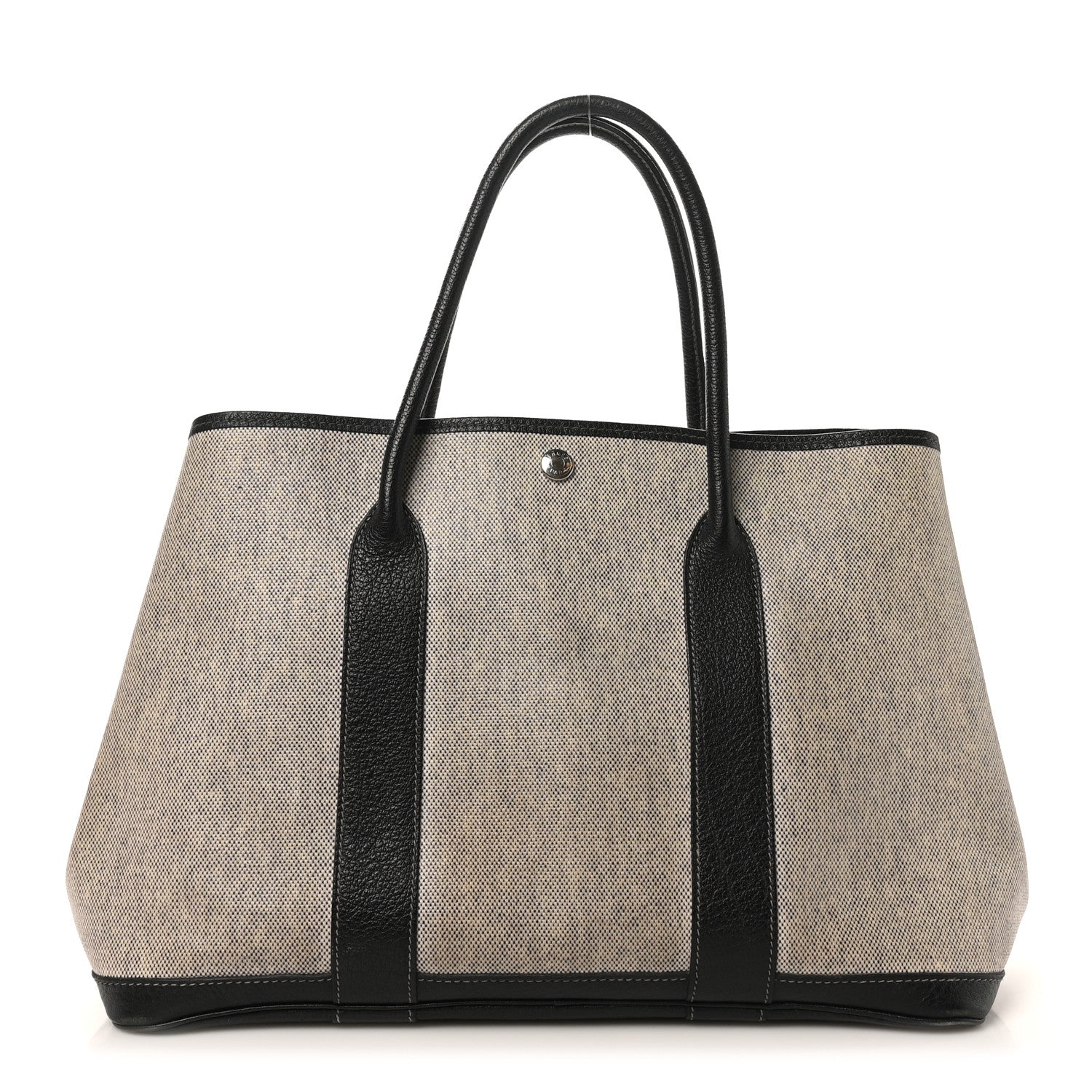 Hermes Buffle Skipper Toile Garden Party 36 MM Tote Black 1 of 10