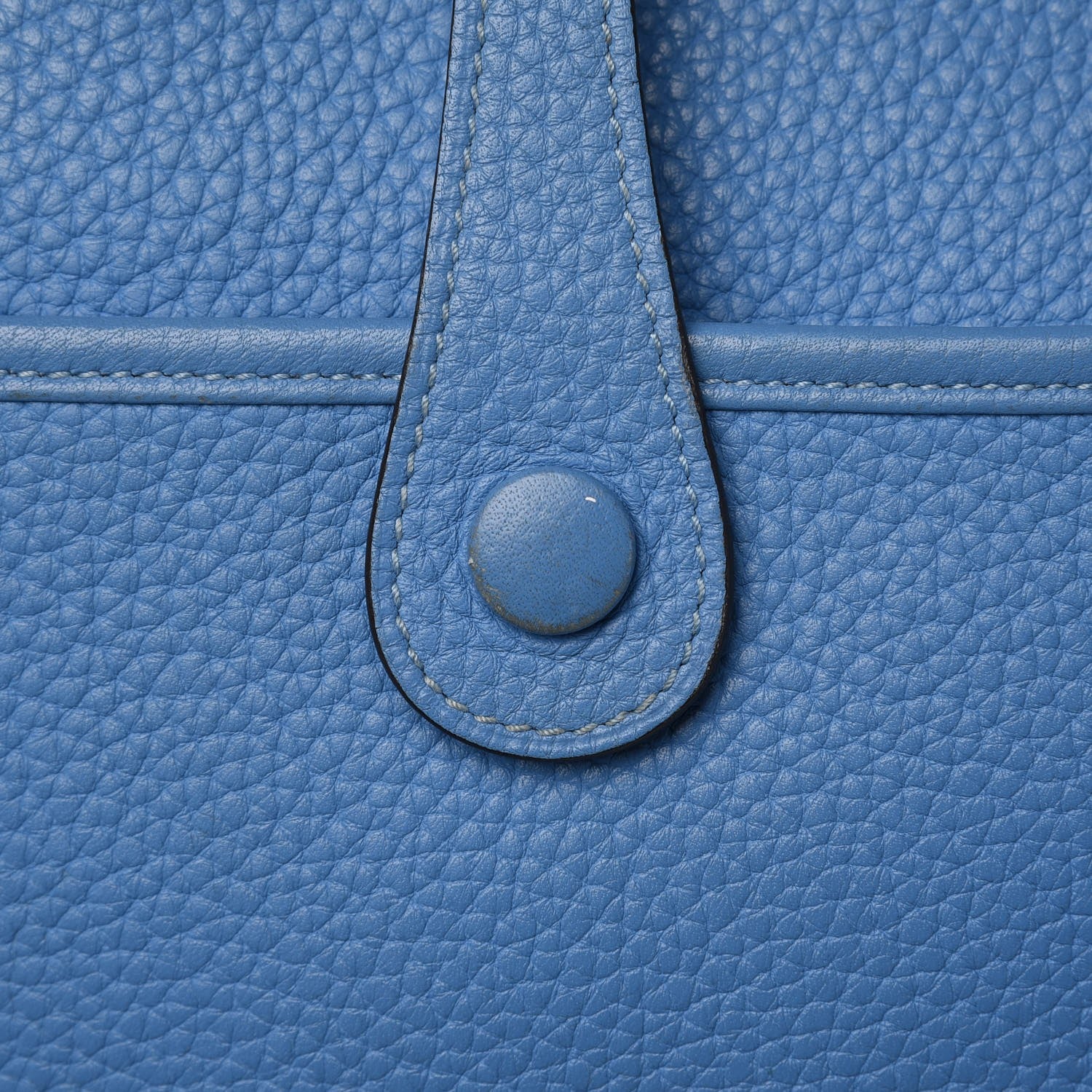 Hermes Taurillon Clemence Evelyne III PM Bleu Paradis 12 of 14