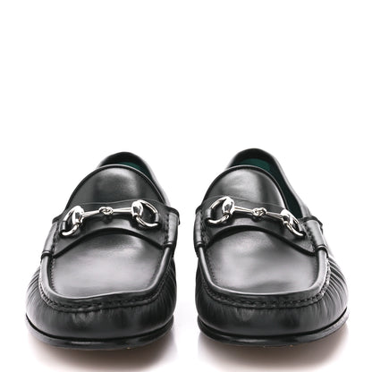 Gucci Lebonne Calfskin Mens Horsebit Loafers With Cover 8.5 Black 3 of 15