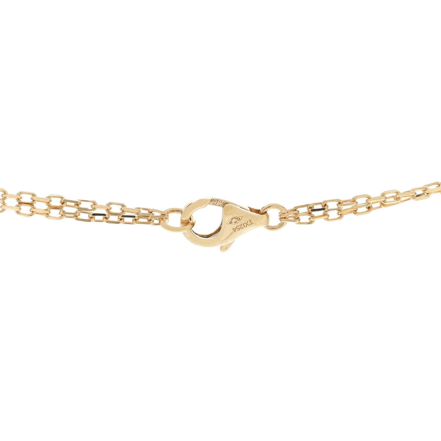Cartier 18K Yellow Gold 2 Diamond LOVE Necklace 5 of 7