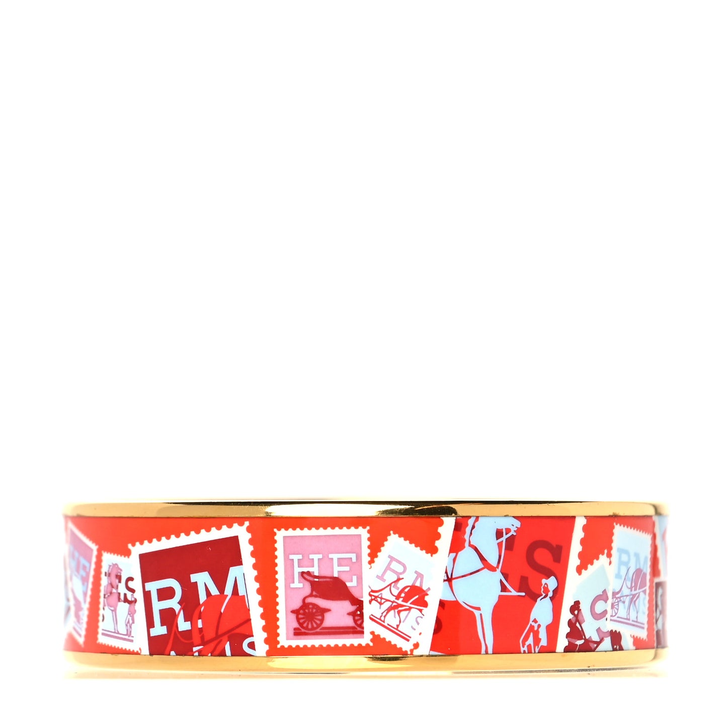 Enamel Printed De Passage a Paris Wide Bracelet 65
