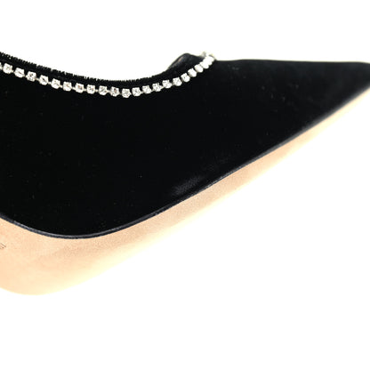 Jimmy Choo Velvet Crystal Embellished Love 100 Pumps 41 Black 12 of 15