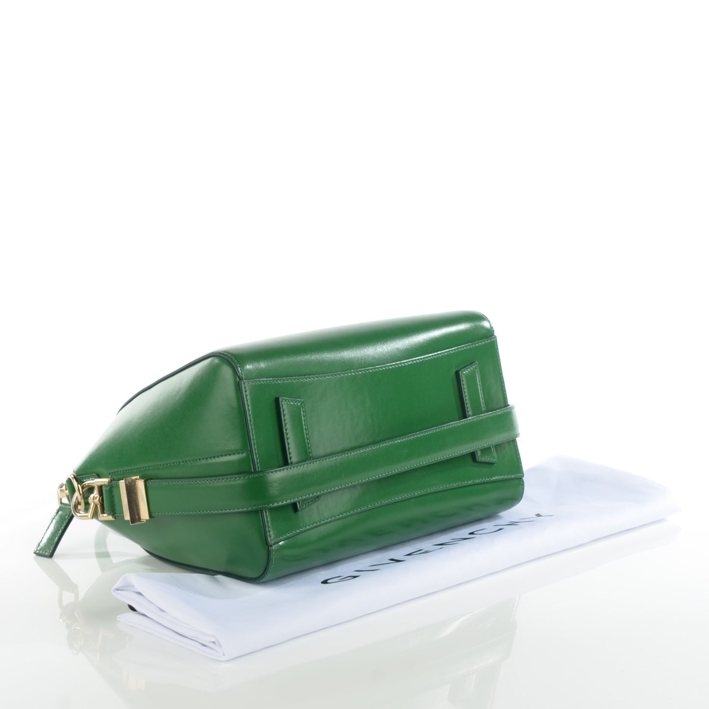 Shiny Lord Calfskin Small Antigona Emerald