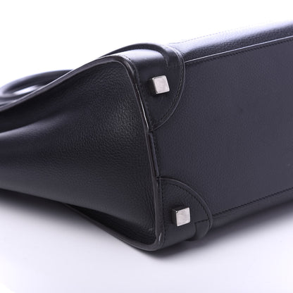 Celine Drummed Calfskin Micro Luggage Black 6 of 11