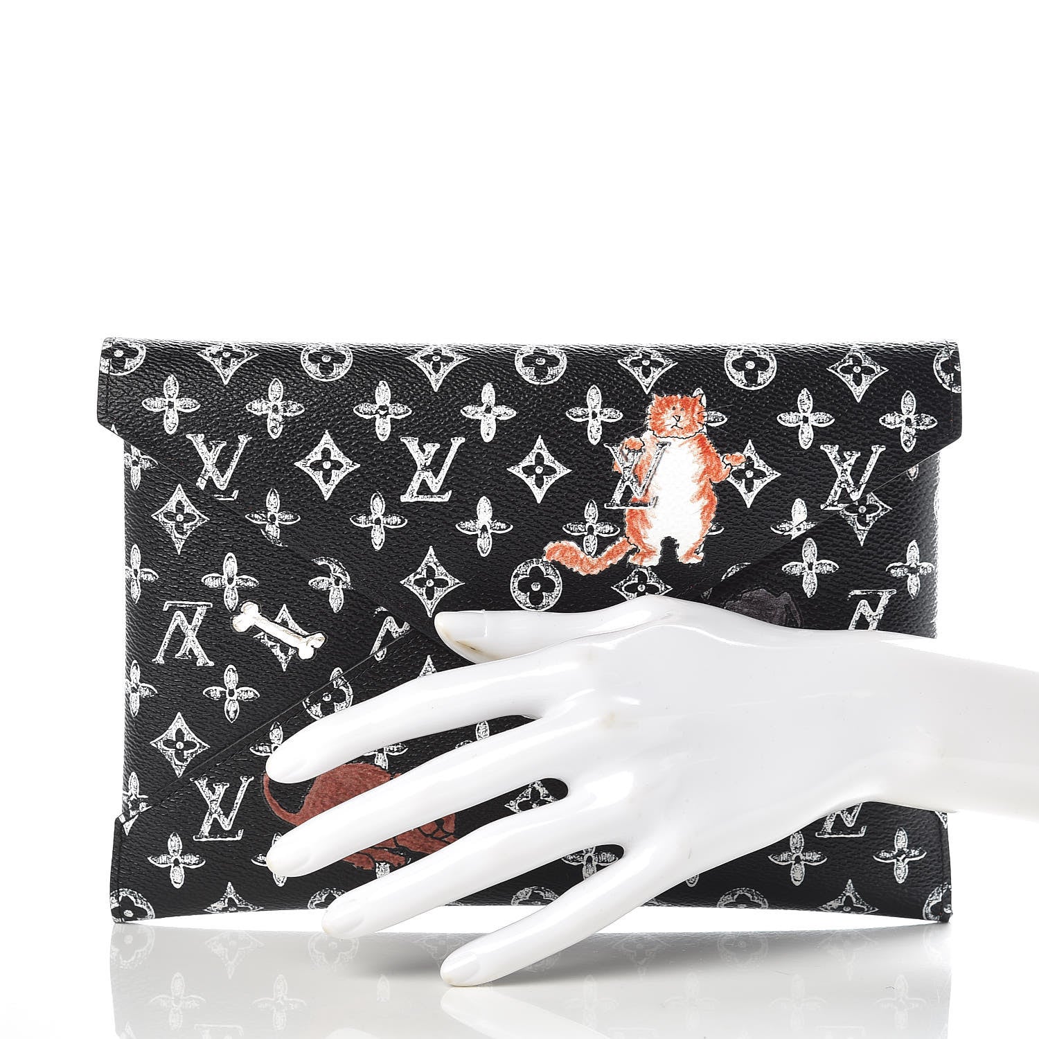 Louis Vuitton Catogram Large Kirigami Pochette Black 2 of 6