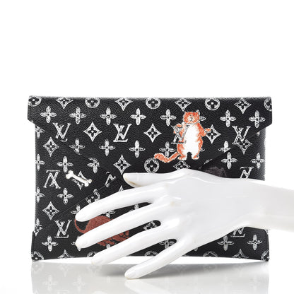 Louis Vuitton Catogram Large Kirigami Pochette Black 2 of 6