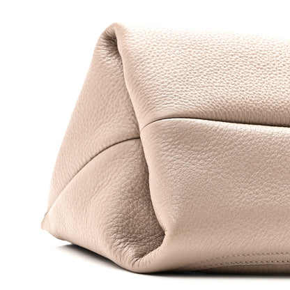 Gucci Grained Calfskin Softbit Medium Shoulder Bag Taupe Taupe 8 of 9