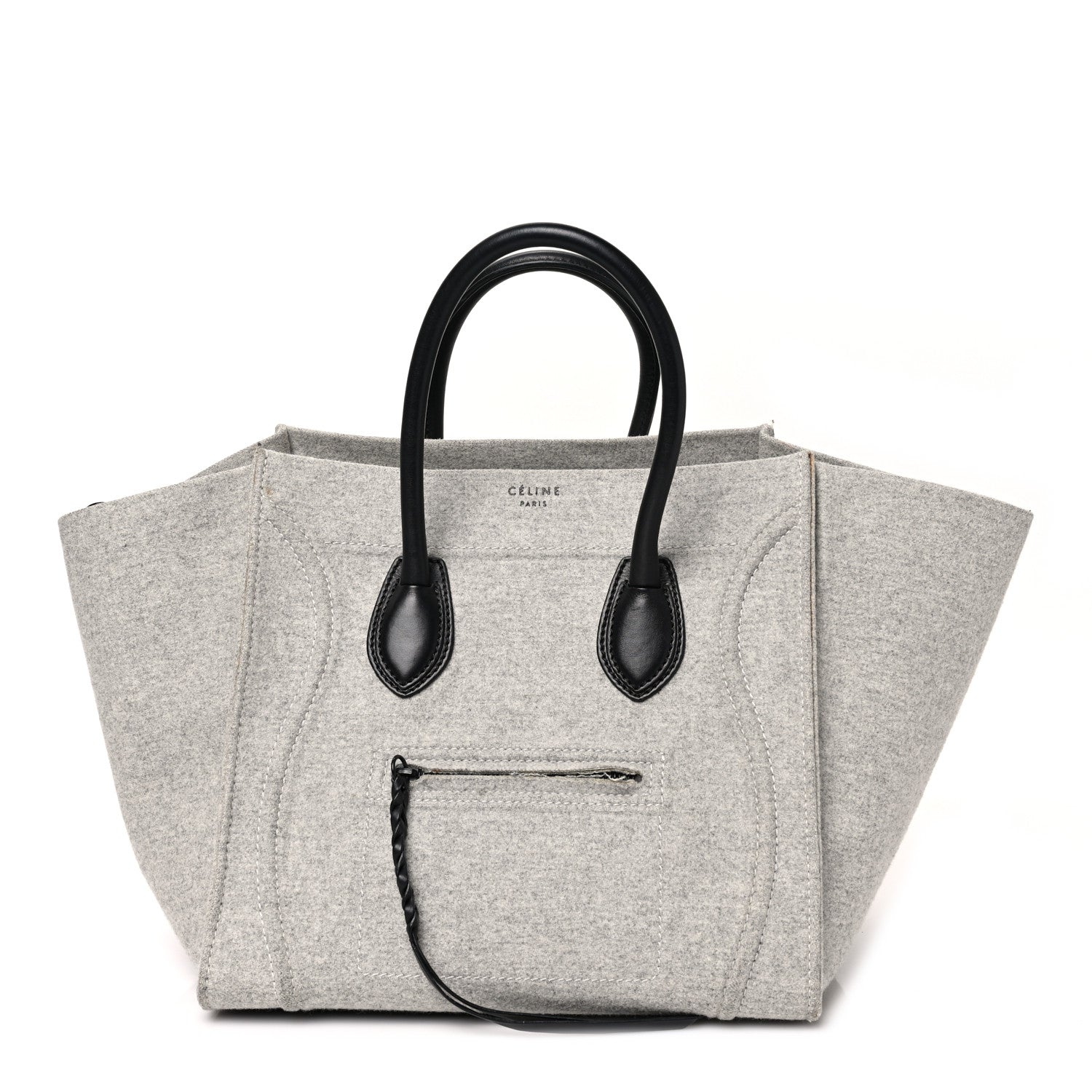 Celine Felt Medium Phantom Luggage Pearl Grey 1 of 10