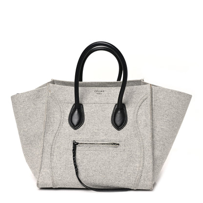 Celine Felt Medium Phantom Luggage Pearl Grey 1 of 10