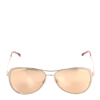 Chanel 18K Pilot Summer Sunglasses 4223 Pink Gold 2 of 8