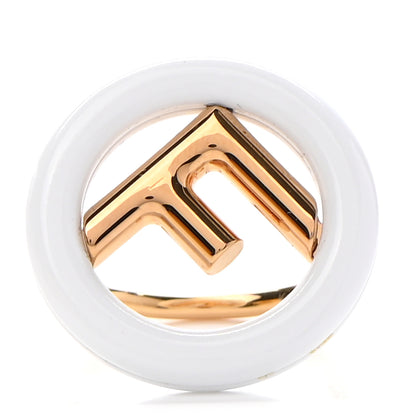 Fendi Metal Resin F is Fendi Ring Gold 1 of 6