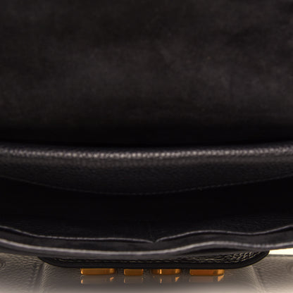 Christian Dior Grained Calfskin Dio(r)evolution Top Handle Flap Bag Black 5 of 10