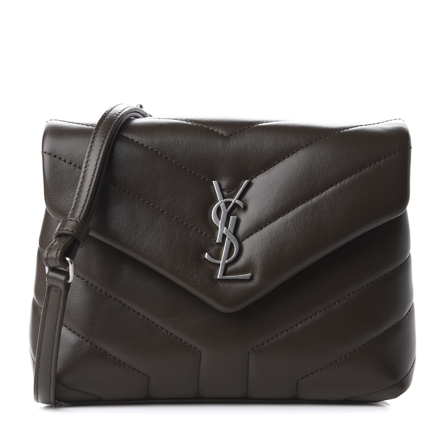 Calfskin Y Quilted Monogram Toy Loulou Crossbody Bag Faggio