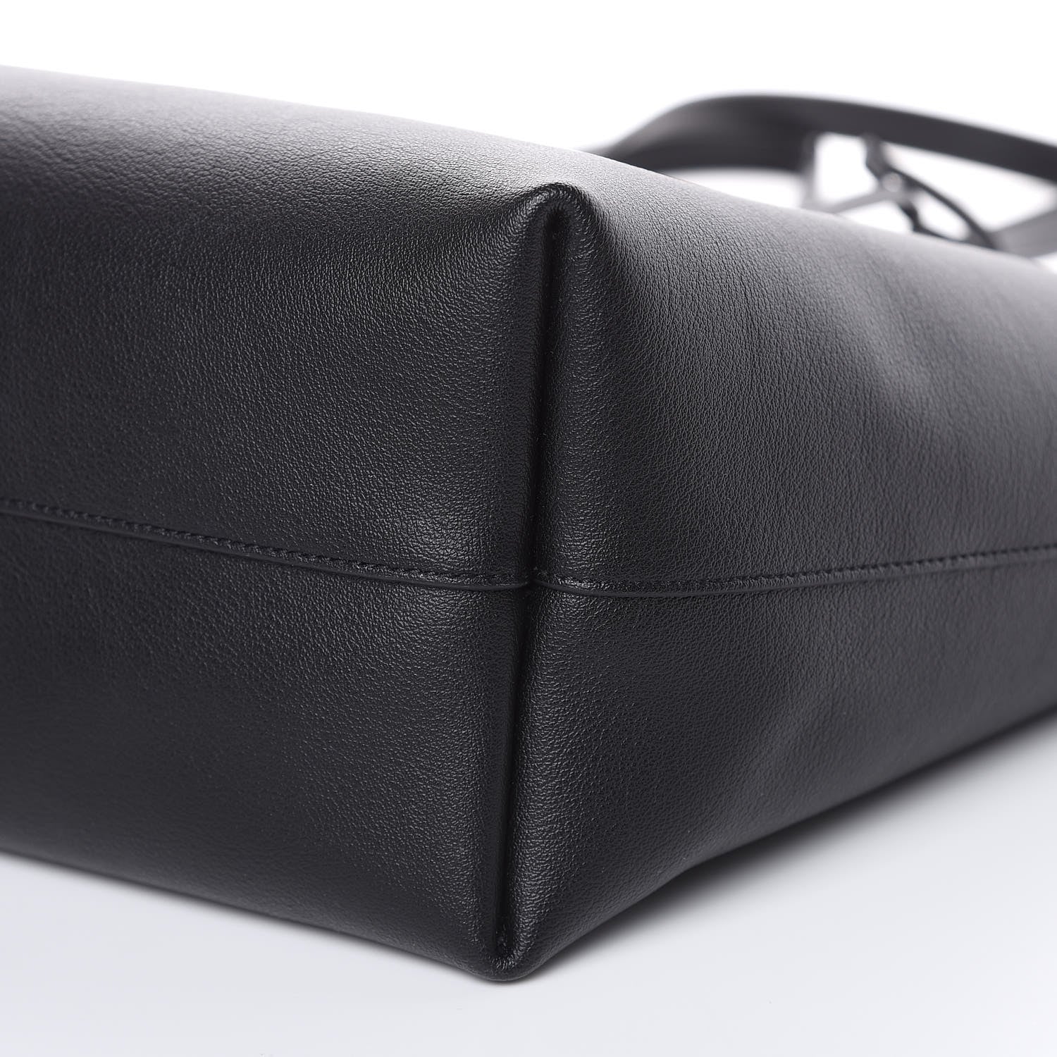Saint Laurent Calfskin Large Shopping Tote Black 9 of 9