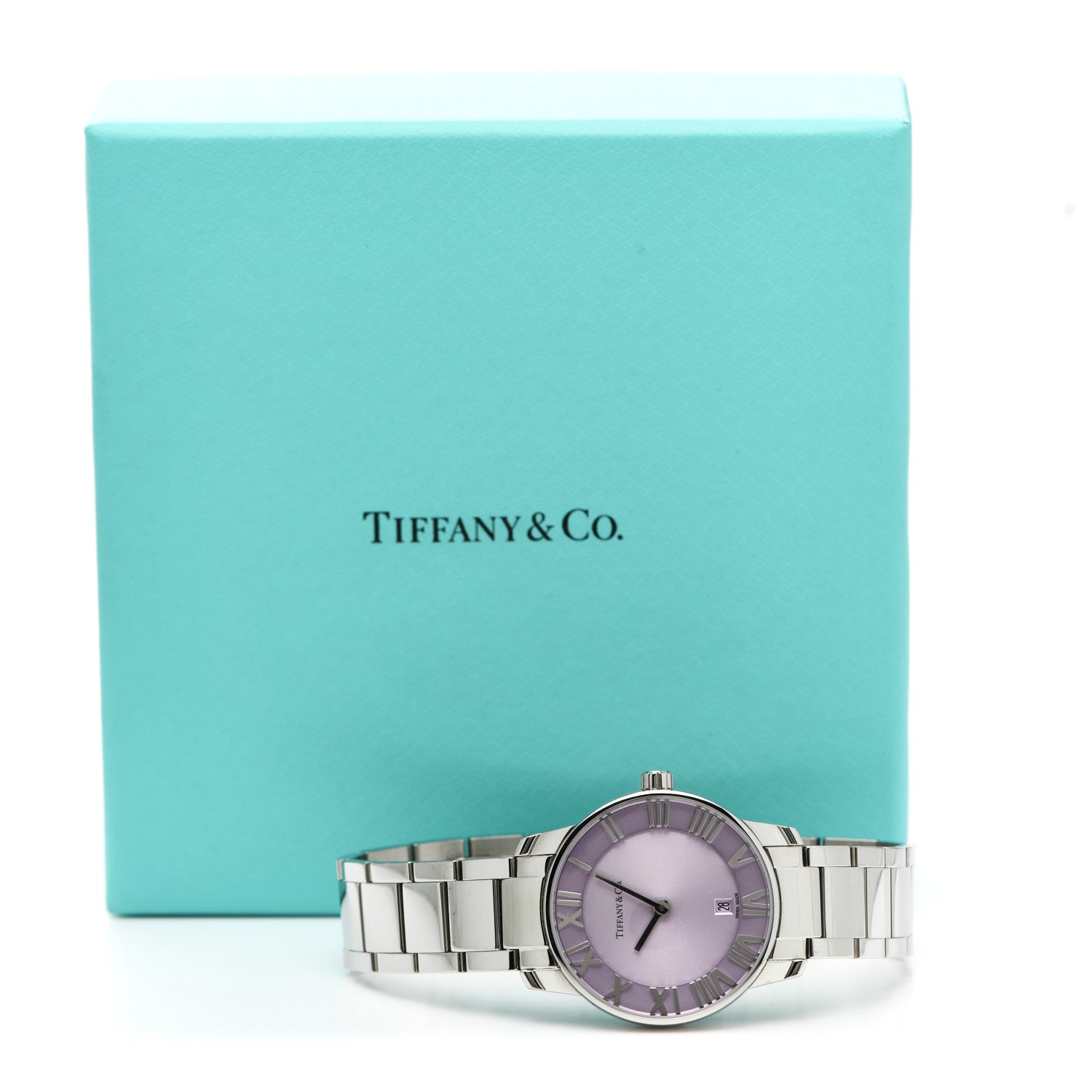 Tiffany Stainless Steel 31mm Atlas 2-Hand Quartz Watch Mauve 5 of 5