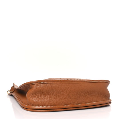 Hermes Taurillon Clemence Evelyne II PM Gold 4 of 10