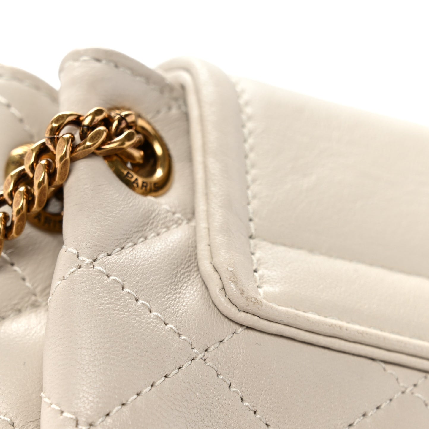 Lambskin Quilted Monogram Mini Nolita Crema Soft