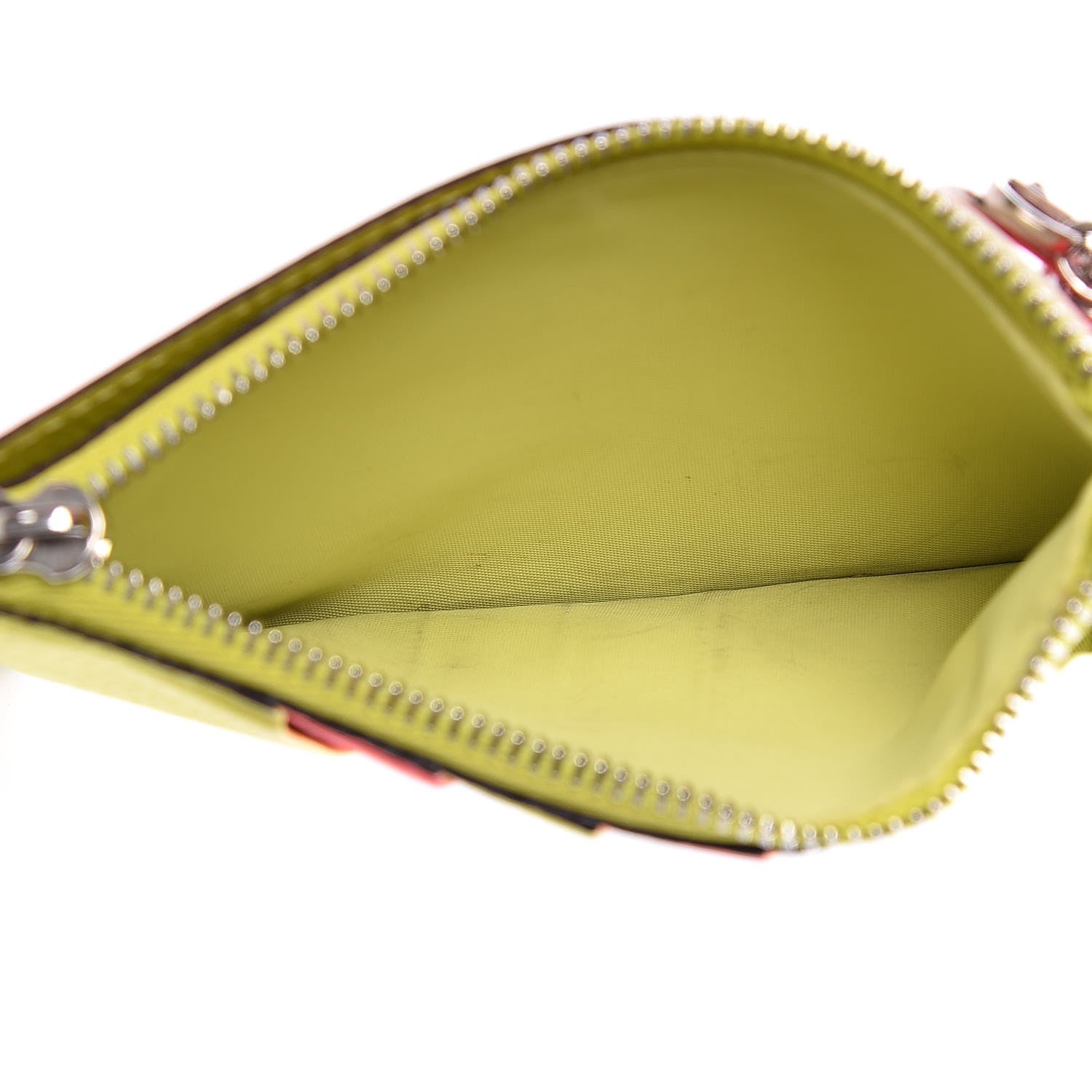 Christian Dior Bullcalf Tri-Color Diorissimo Card Holder Vert Acide 5 of 9