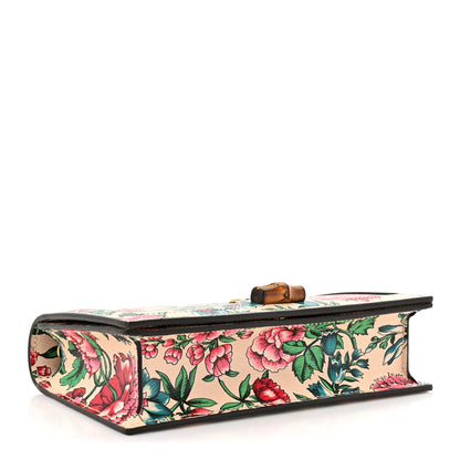 Gucci New Shangai Calfskin Floral Print Mini Diana Chain Bag Multicolor 6 of 21