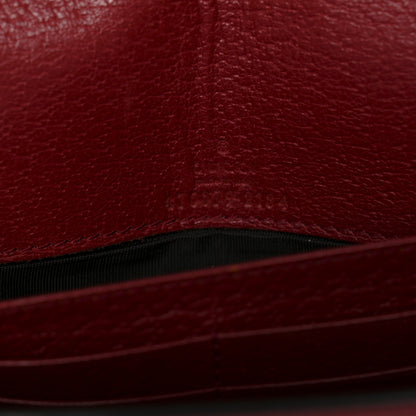 Gucci GG Supreme Monogram Web Queen Margaret Chain Wallet Red 6 of 10