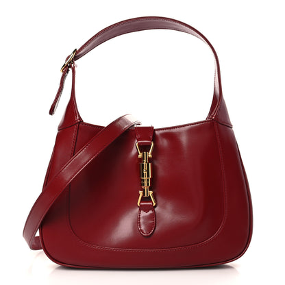 Gucci Boarded Dyana Lux Calfskin Small Jackie 1961 Hobo New Cherry Red 1 of 9