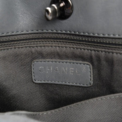 Chanel Calfskin Quilted Large Shopping In Chains Tote Light Grey 6 of 10