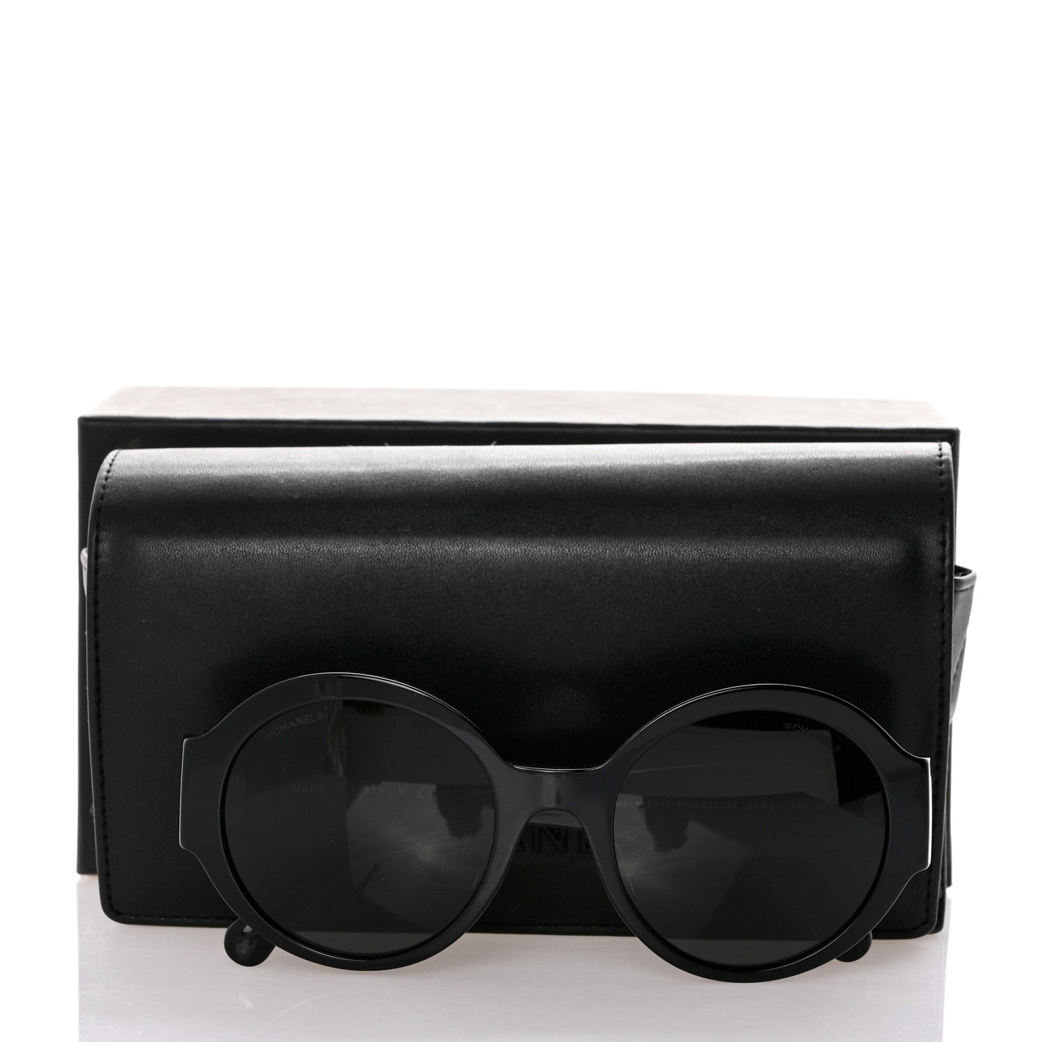 Chanel Acetate Polarized Round Sunglasses 5410 Black 8 of 8