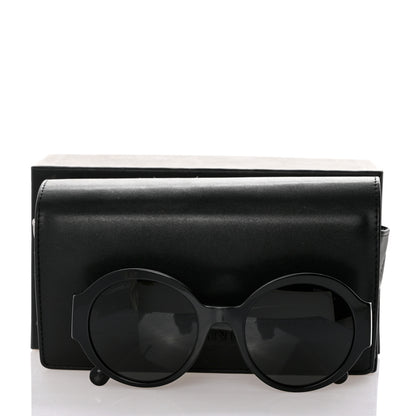 Chanel Acetate Polarized Round Sunglasses 5410 Black 8 of 8