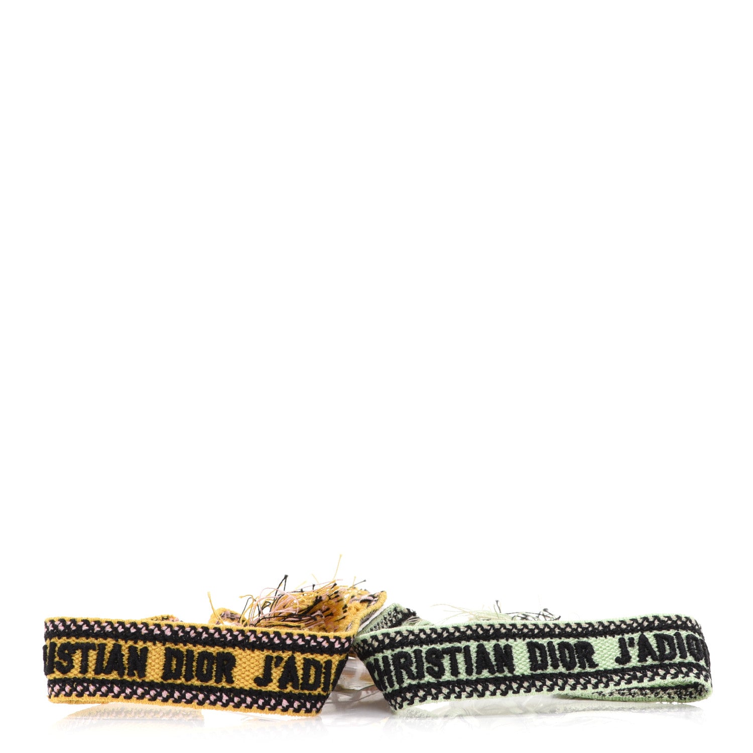 Christian Dior Woven Cotton J'Adior Friendship Bracelet Set 4 of 5