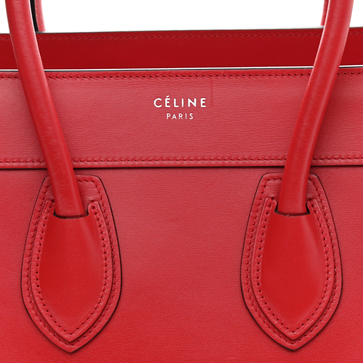 Celine Palmelato Micro Luggage Red 6 of 8