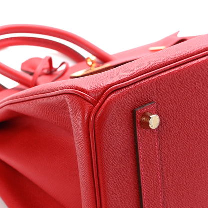 Hermes Epsom Birkin 35 Rouge Casaque 9 of 13