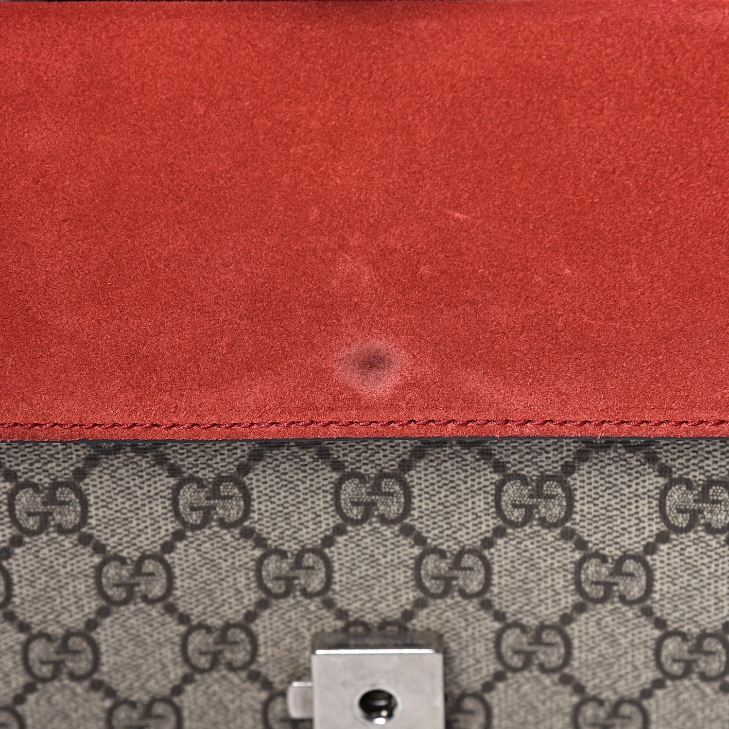 Gucci GG Supreme Monogram Small Dionysus Shoulder Bag Red 10 of 15