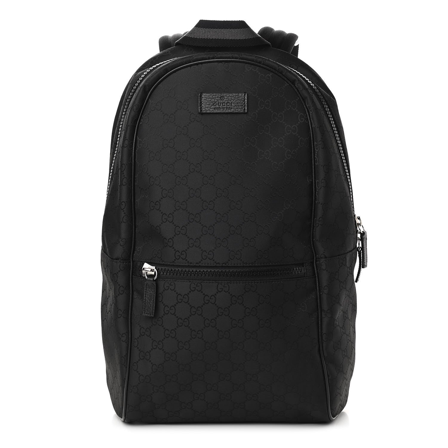Gucci Nylon Monogram Slim Backpack Black 1 of 11