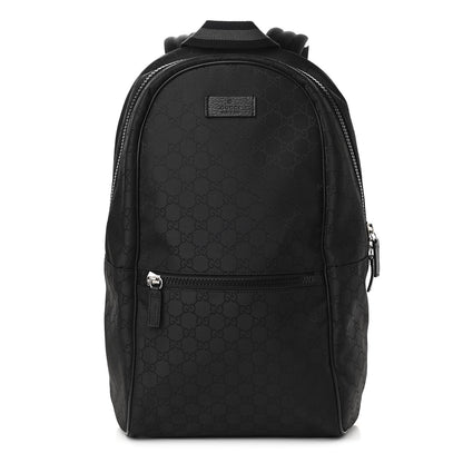 Gucci Nylon Monogram Slim Backpack Black 1 of 11