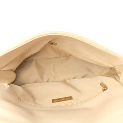 Chanel Lambskin Quilted Large Chanel 19 Flap Beige 4 of 8