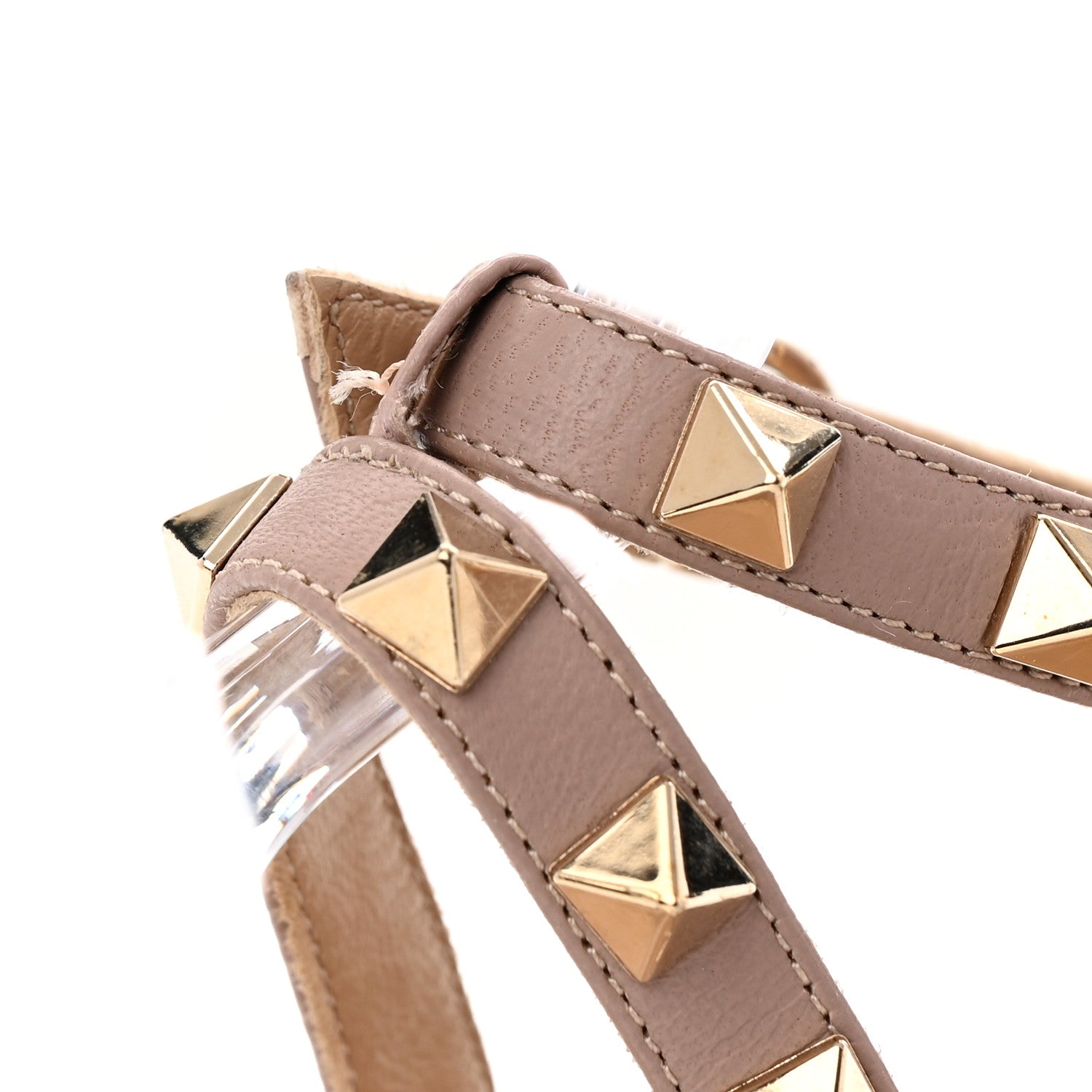 Valentino Garavani Patent Nappa Rockstud Ankle Strap 100mm Pumps 39.5 Black Poudre 9 of 9