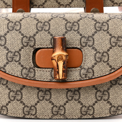 Gucci GG Supreme Monogram Web Bamboo Mini 1947 Belt Bag 95 38 Beige 8 of 11