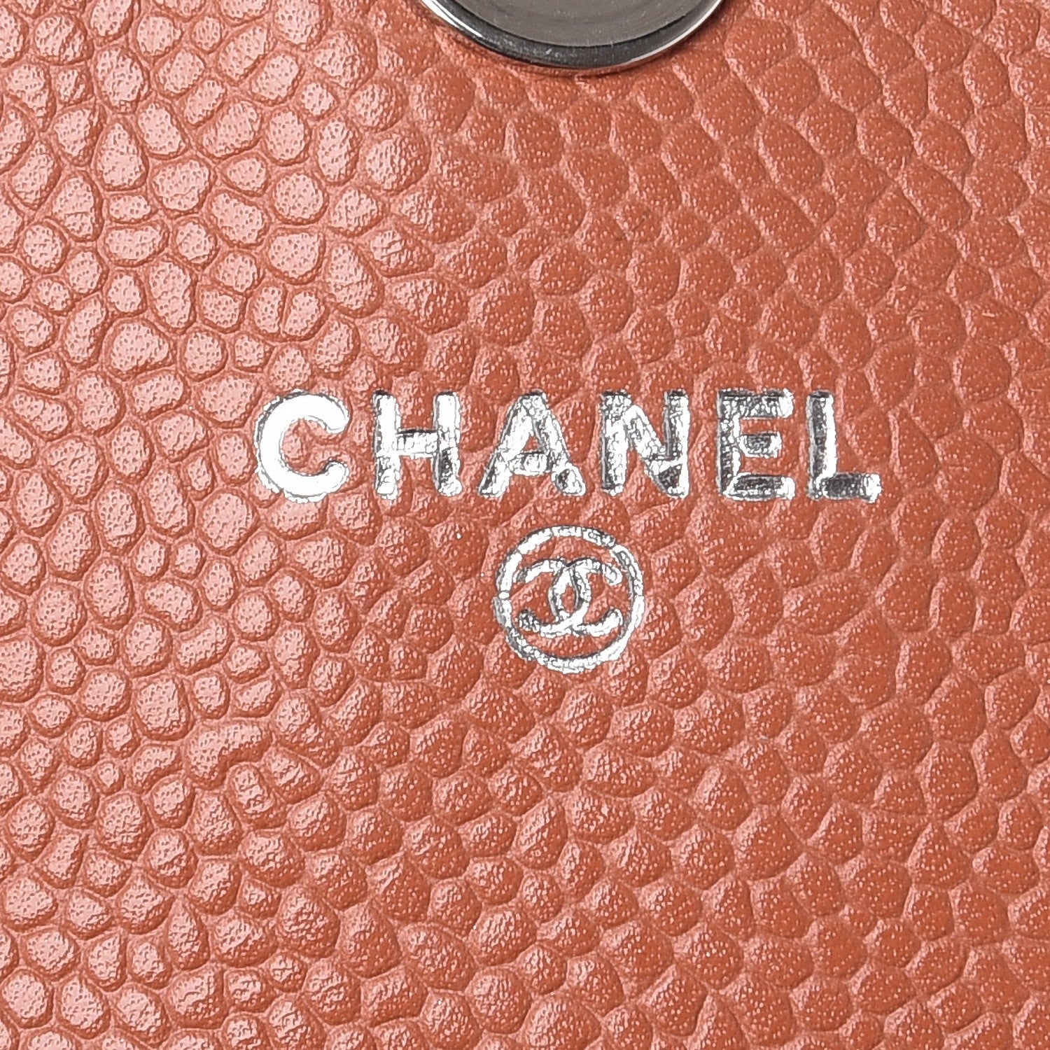 Chanel Caviar Half Moon Wallet On Chain WOC Light Red 6 of 13